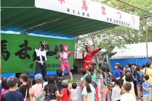 子どもたちに大人気。　ご当地ヒーロー「ミマタレンジャー」！