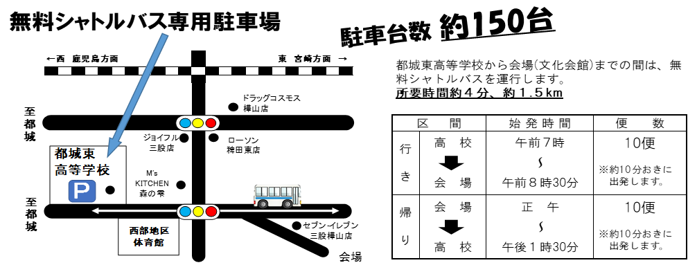 シャトルバス案内図
